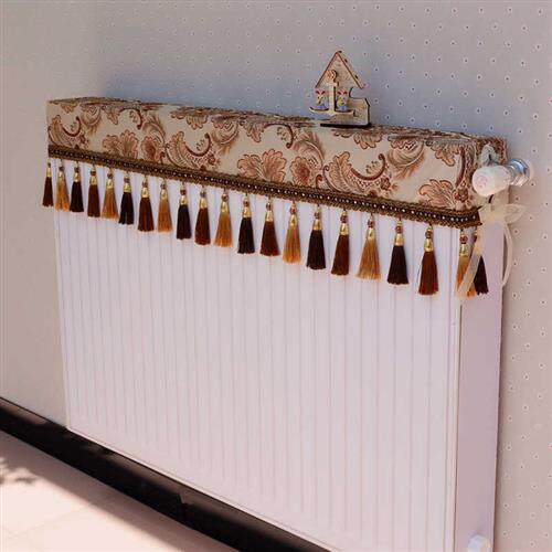 新品暖气罩欧式布艺暖o气防尘罩散热器套暖气片装饰蕾丝电取暖气