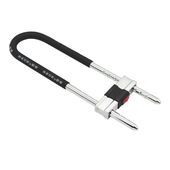 新品 森猎锁具双开关玻璃门锁抗剪加D粗U型锁防盗锁具电动车机车锁