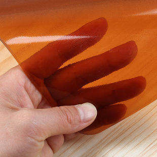 极速咖色磨砂软玻璃不透明餐桌垫桌布防水L防烫防油免洗茶几垫子