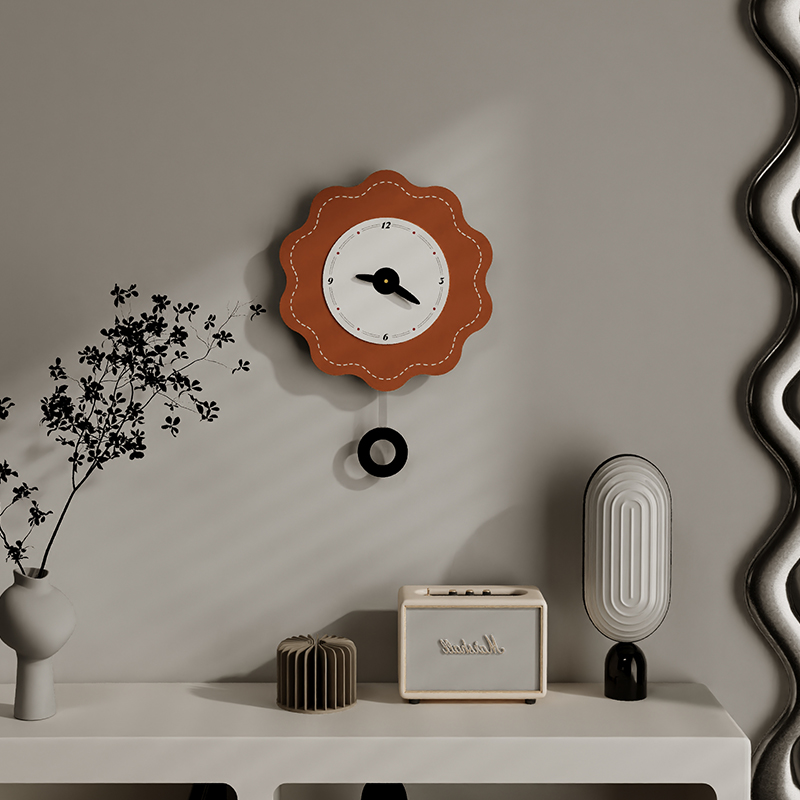 极速现代简约风客k厅钟表挂钟客厅2023新款网红时尚家用餐桌墙面