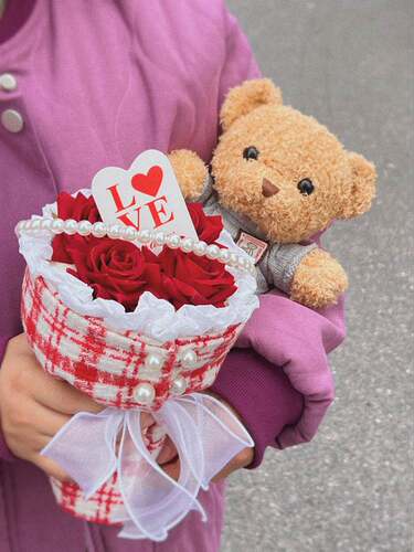 新品2.14 Valentines Day Hand Hand Hand KCake Decoration Lit
