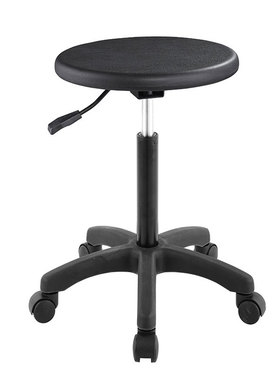 极速防静电d椅高度可升降旋转凳子车间流水线圆凳实验室矮凳PU发