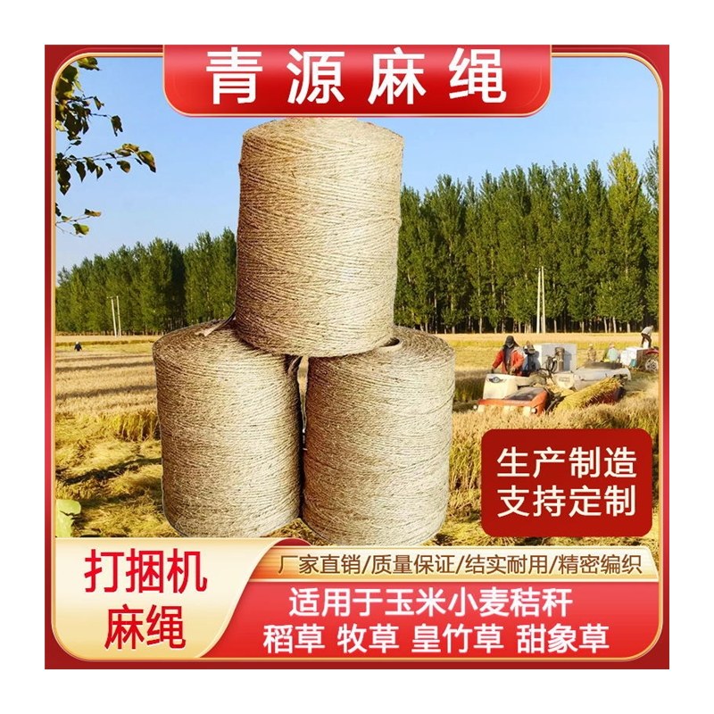 极速青源圆捆打捆机专用麻绳打捆机器H打包绳牧草膜打捆绳甘蔗捆,居家布艺,绳子,淘宝优惠券,粉丝福利购,淘宝优惠卷