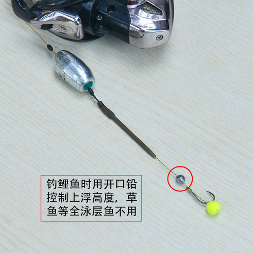 新品欧式浮水珠反底浮珠钓组水库B湖泊溪流池塘倒刺千又钓鱼钩浮