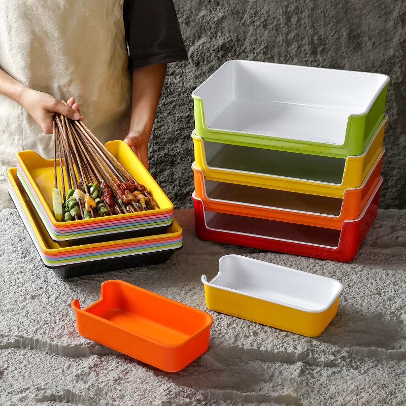 速发2025密胺餐具串串盘子商用火锅串店串香托盘仿瓷炸串烤串烧烤,餐饮具,盘,淘宝优惠券,粉丝福利购,淘宝优惠卷