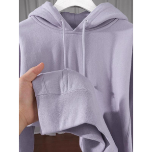 儿童多巴胺连帽卫衣男女童春秋冬加绒加厚中大童纯色简约外套上衣