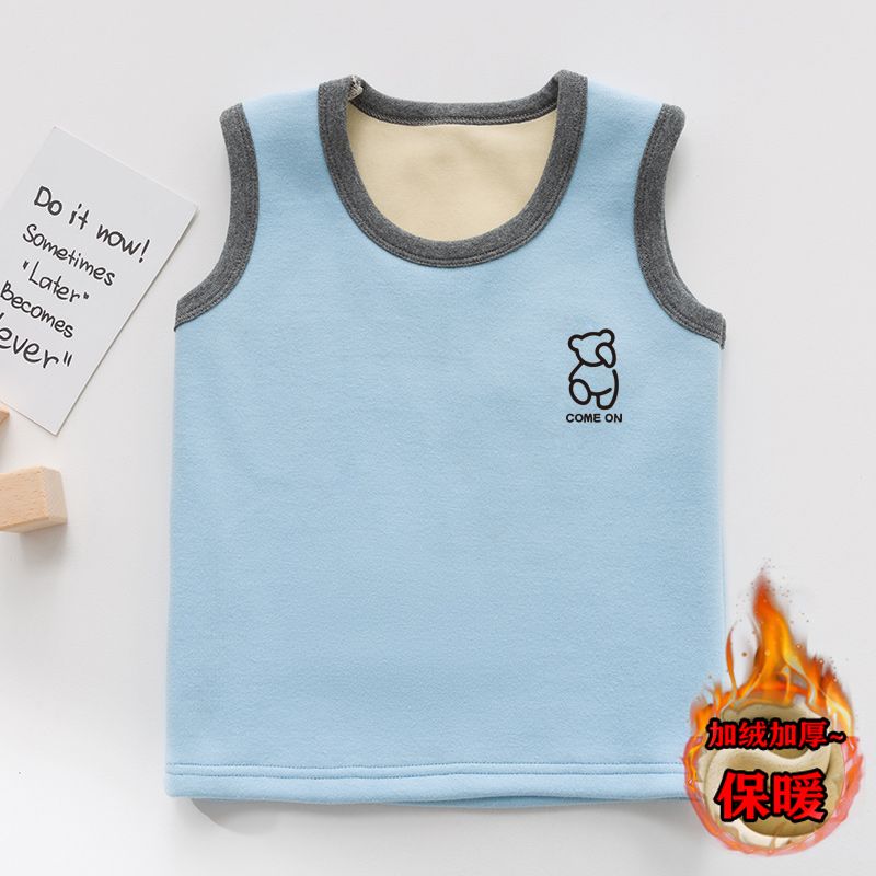 中大童保暖背心马甲男女童秋冬潮