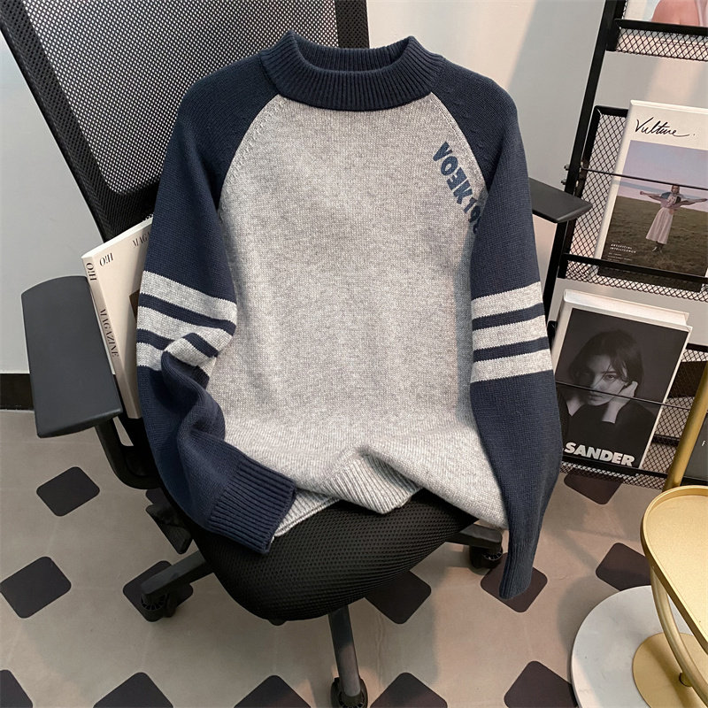 男女童条纹圆领羊毛针织衫秋冬中大儿童拼接撞色保暖内搭毛衣外套,童装/婴儿装/亲子装,毛衣/针织衫,淘宝优惠券,粉丝福利购,淘宝优惠卷