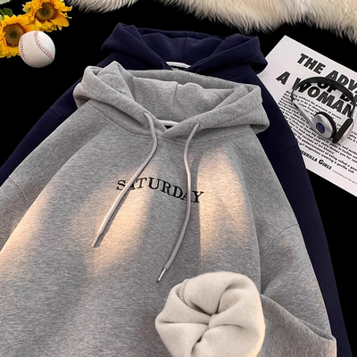 中大童美式简约连帽卫衣男童秋冬