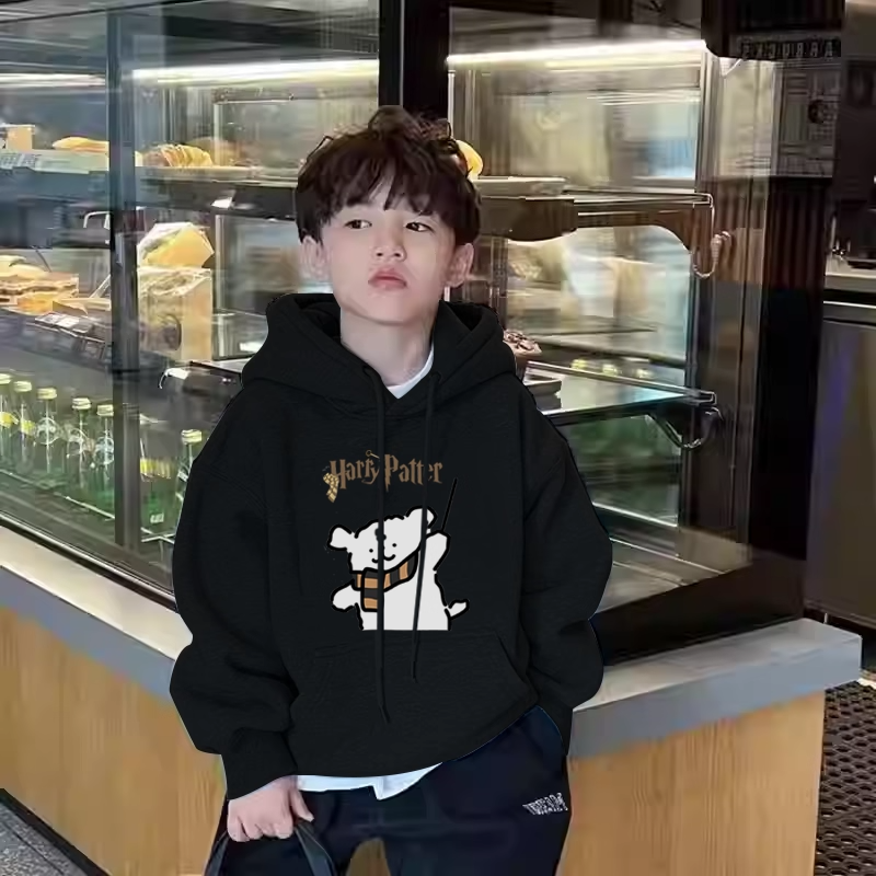 中大童魔法小狗连帽卫衣男女童秋