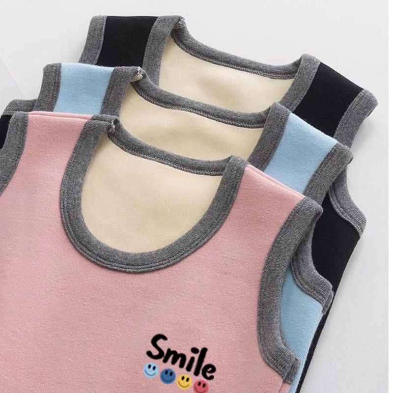 男女童加绒保暖马甲背心中大童秋