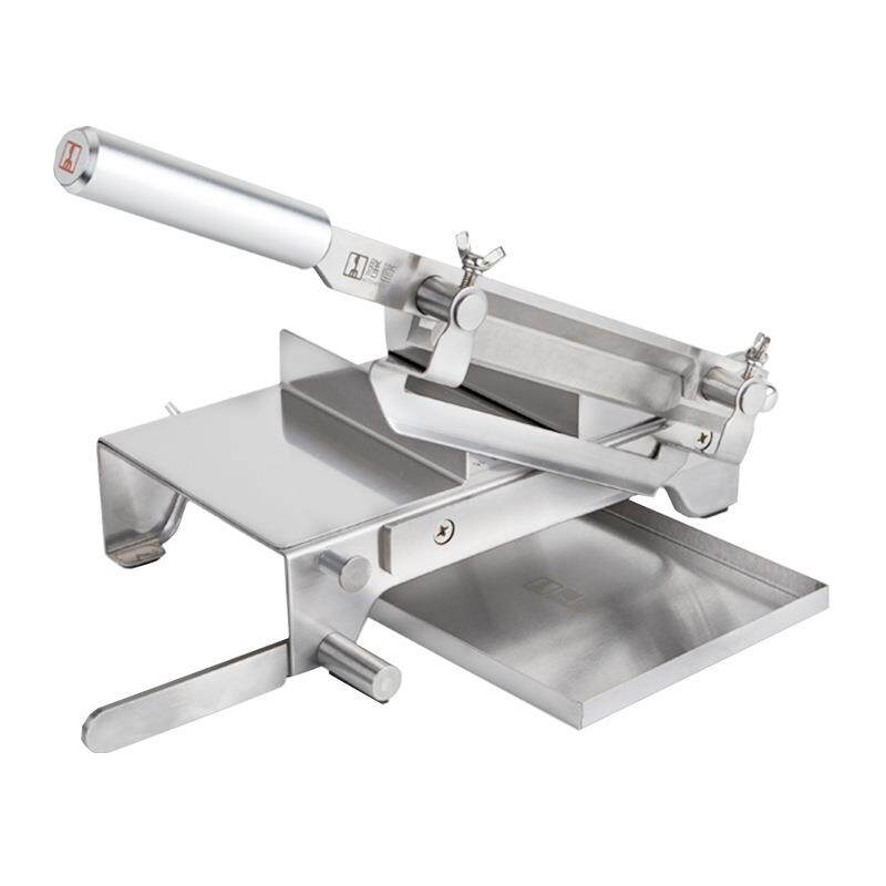 厂促新款中药材切片刀手动家用小型牛肉干鸭脖中药铡刀阿胶糕切片