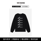 廓形随性LOGO印花长袖 T恤 TRACK新款 简约中长款 现货 WE11DONE