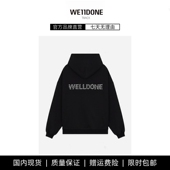 外套卫衣帽衫 TRACK珍珠LOGO字母welldone情侣款 现货 WE11DONE