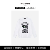 重磅纯棉T男女同款 涂鸦休闲长袖 TRACK美式 秋季 现货 WE11DONE