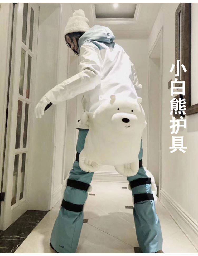 滑雪护具卡通动物溜冰保护装备滑雪护臀屁股垫儿童滑冰轮滑防摔裤