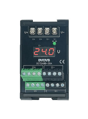 DC24V30A直流开关电源分线端子台2入8出导轨式安装电压数显可选