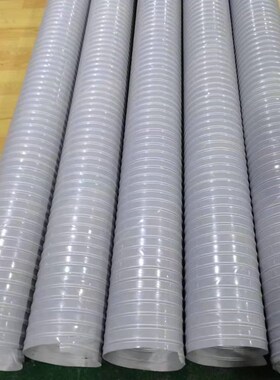 红色高温硅胶风管硫化管耐300度热风管钢丝管耐高P温管软管 90 10