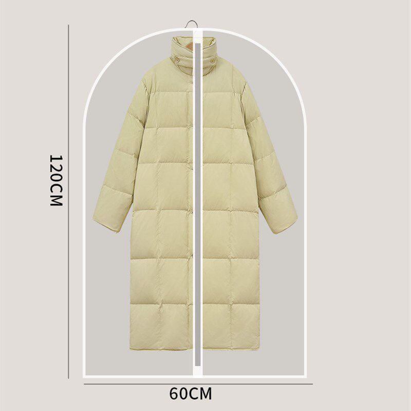 衣服防尘罩挂衣袋衣物防尘套西装挂式长款羽绒服收纳家用大衣袋子