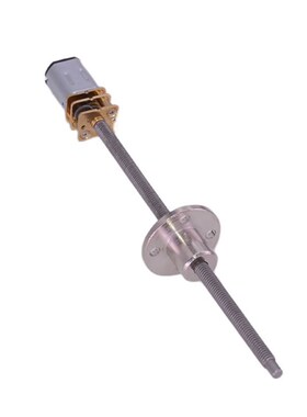 N20微型直流齿轮减速马达3Vt6V12V螺纹丝杆M4x100mm长轴正反转调