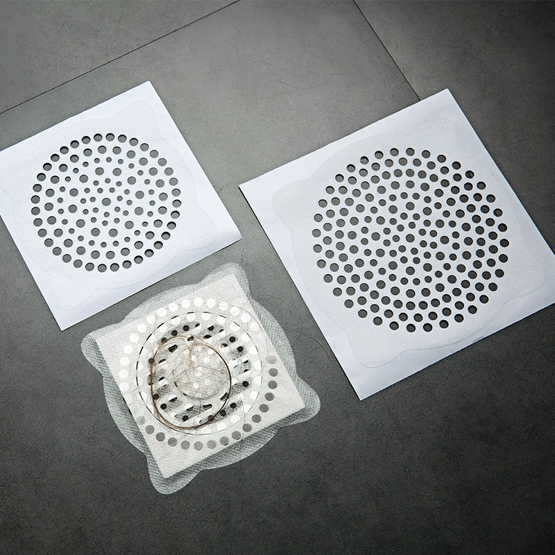 日本进口c下水道地漏头发过滤网地漏帖卫生间防堵拦发网毛发贴纸