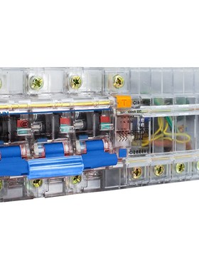 DZ47LE-100 3P+N 2P 4P透明漏电断路器NC100H空气开关80A100A125A