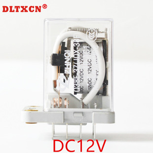 JQX38F 40A大功率继电器三开三闭电磁中间继电器11脚DC12V24v220V