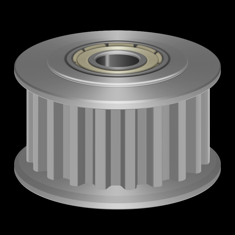 同步轮S5M40齿 涨紧轮 槽宽11/17/22/27调节导向轮惰轮AHTFW40S5M