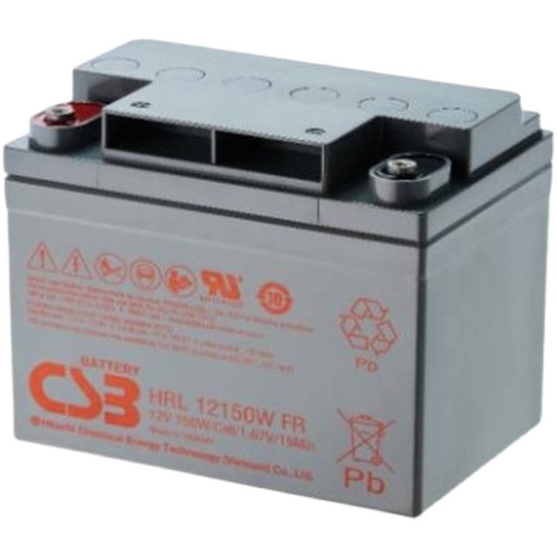 CSB蓄电池HRL12150WG免维护12V150W消防报警 设备UPZS应急电源