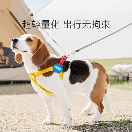 狗狗牵引绳Y型胸背带泰迪比熊遛狗绳反光透气狗链可调节宠物胸背