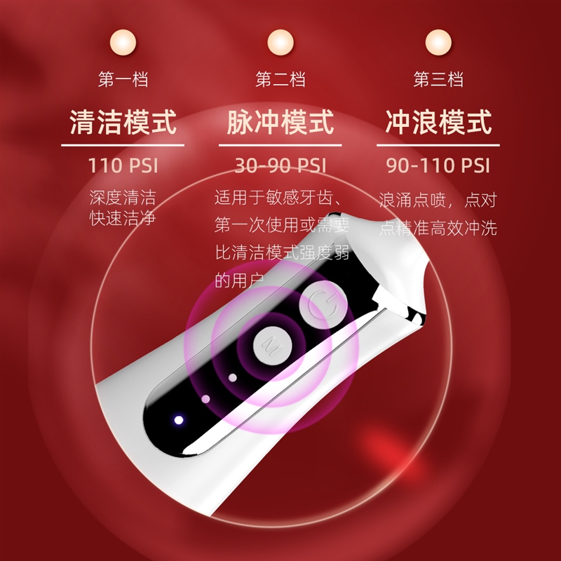 速发家用脉冲电动冲牙器便携式美牙仪水牙线去牙结石口腔护理洗牙