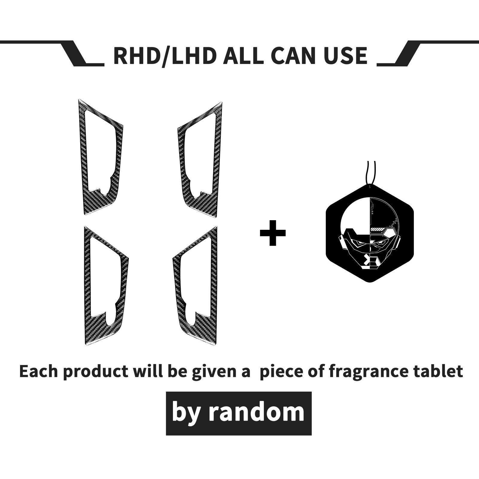 适用于宝马04-10款X3E83碳纤维车门拉手装饰贴汽车内饰改装配件