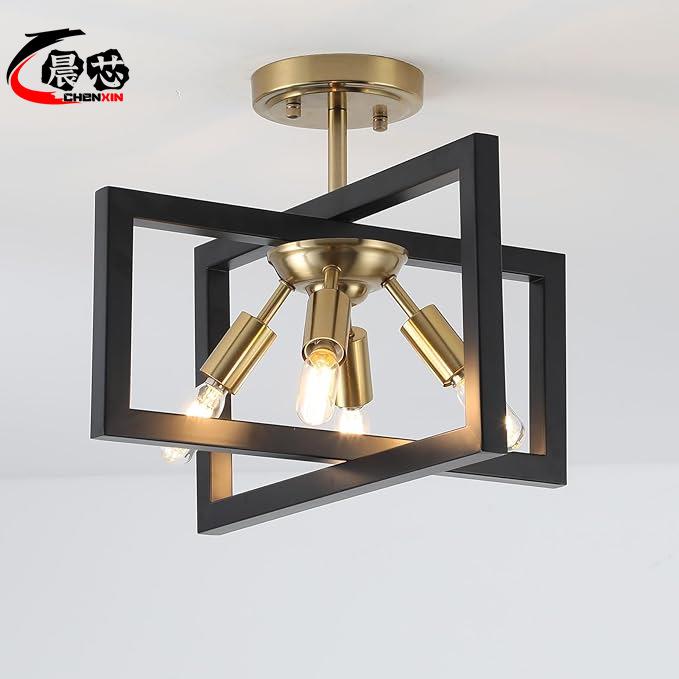 复古铁艺工业风吸顶吊灯客厅卧室餐厅灯美式LOFT灯具