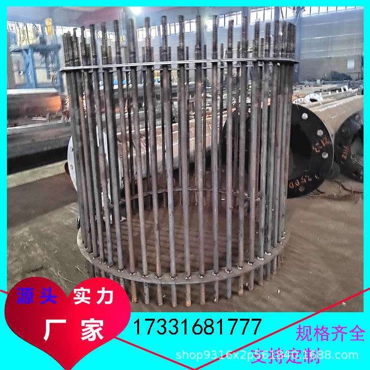 110kv电力钢杆地脚螺栓60度转角钢管杆混凝土基础输电工程架线