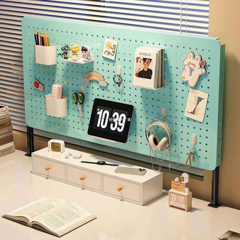 桌面洞洞板免打孔置物架谷子展示架学生书桌立式收纳架子工位挡板,纺织面料/辅料/配套,纺织机械配件,淘宝优惠券,粉丝福利购,淘宝优惠卷