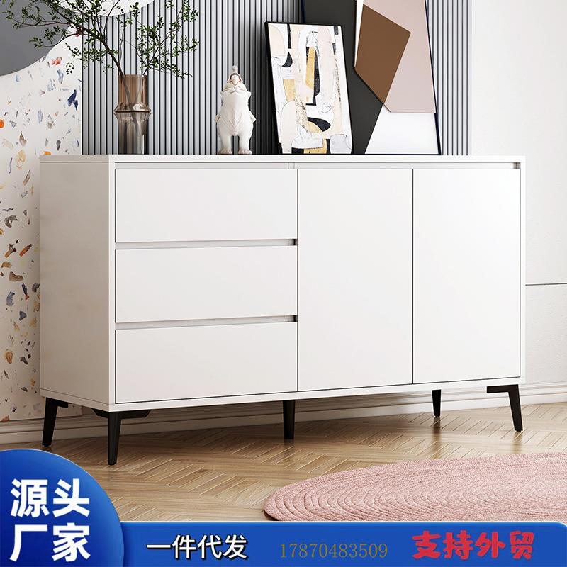 家用板式餐边柜一体靠墙斗柜客厅置物柜子现代简约卧室收纳储物柜