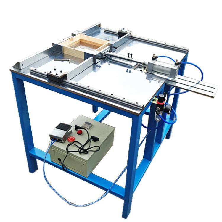 双用自动拼板机相框线条无缝直角固定拼角木工装裱框机械设备