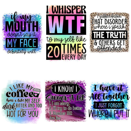 iron on stickers 6pcs of iron on heat transfer decals