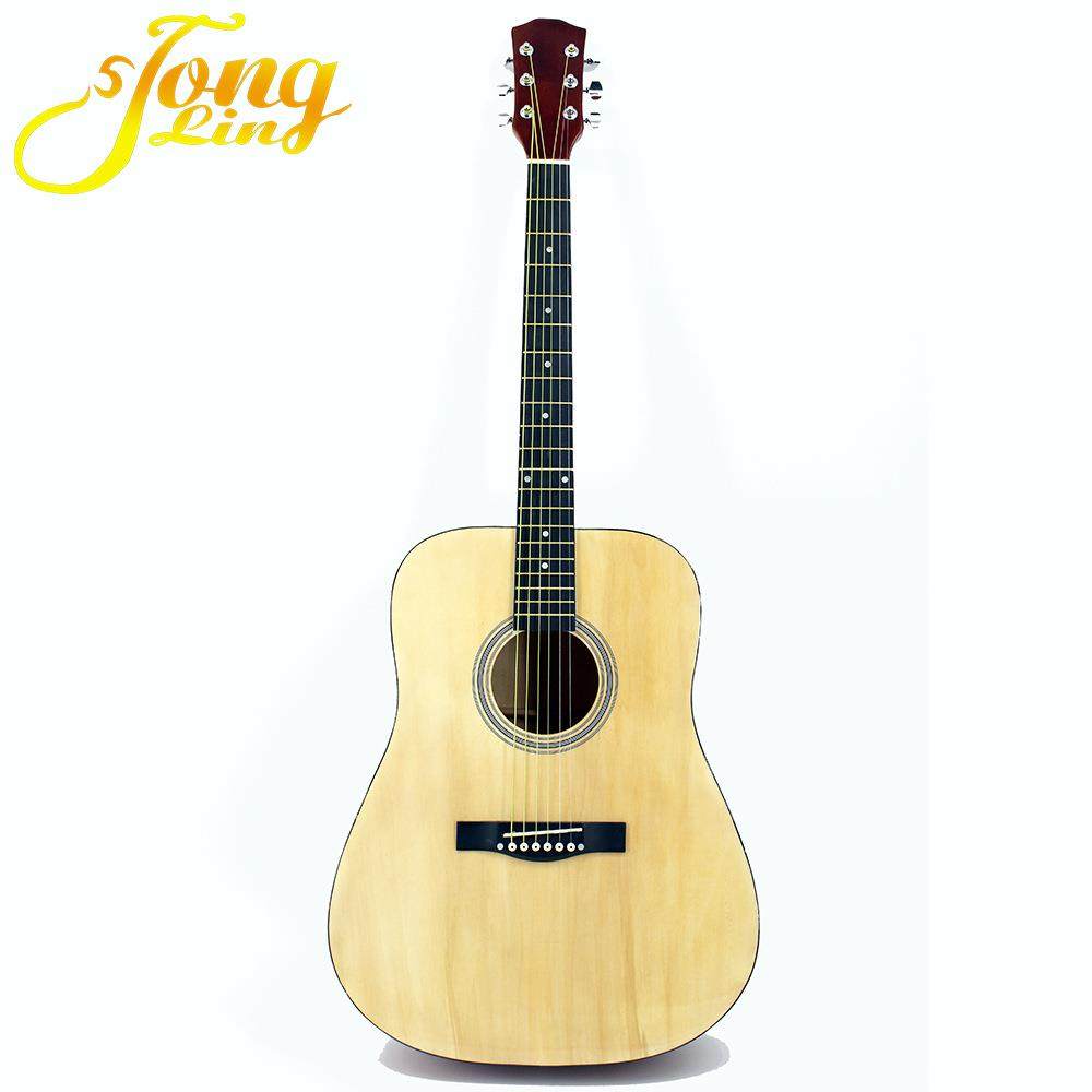 41寸民谣吉他初学者圆筒形木吉他直销
