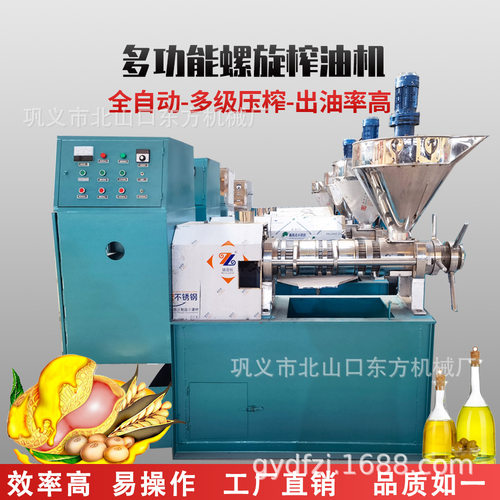 商用全自动挤油机小型花生芝麻大豆核桃仁液压榨油机生产厂家