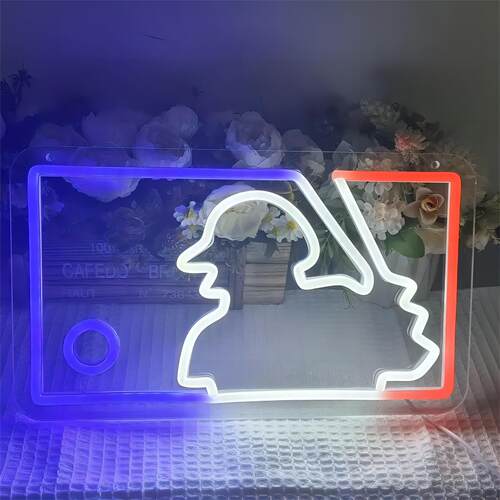 亚马逊爆款霓虹棒球标志LED灯
