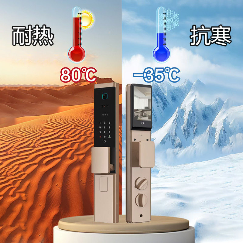 户外智能锁锁人脸识别指纹锁防寒防冻防水防晒密码锁院子智能门锁