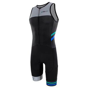 夏季男款铁人三项服无袖山地车自行车连体衣团队装备可供大货