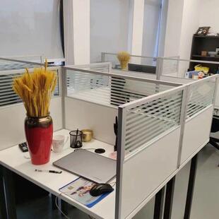 办公桌桌面屏风挡板防掉落玻璃围挡隔断工位电脑桌侧面分隔板