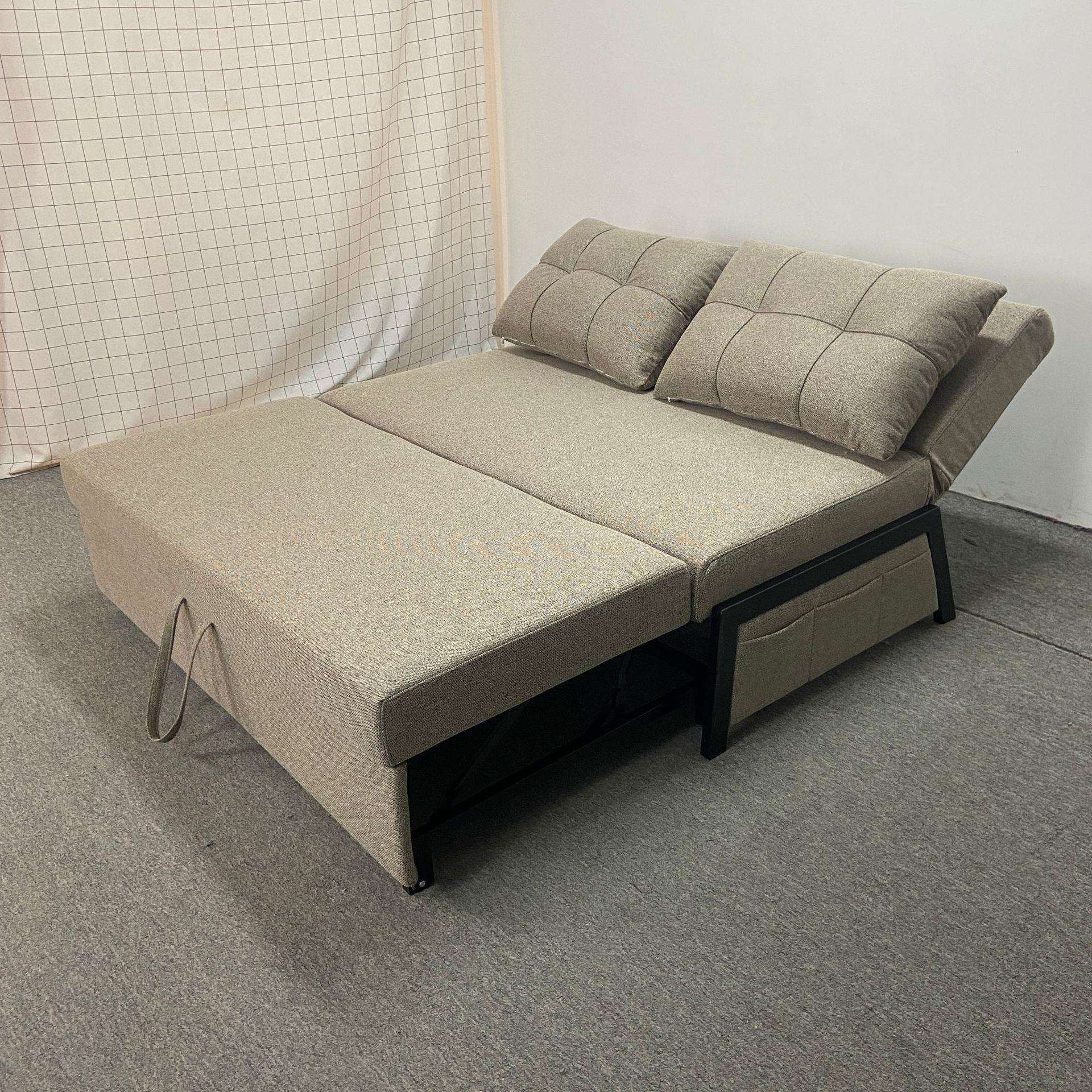 现代简约折叠式沙发床两用客厅多功能小户型无扶手可抽拉沙发床