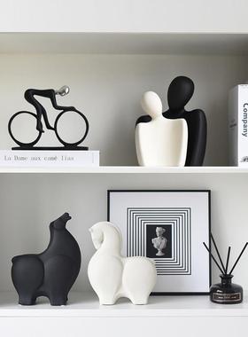 北欧现代简约创意家居办公室摆件客厅电视柜书柜酒柜软装饰品摆设