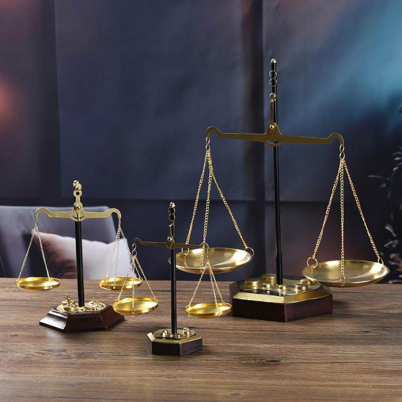 覆古怀旧老式天平秤模型摆件办公室咖啡厅桌面高级感装饰手工道具