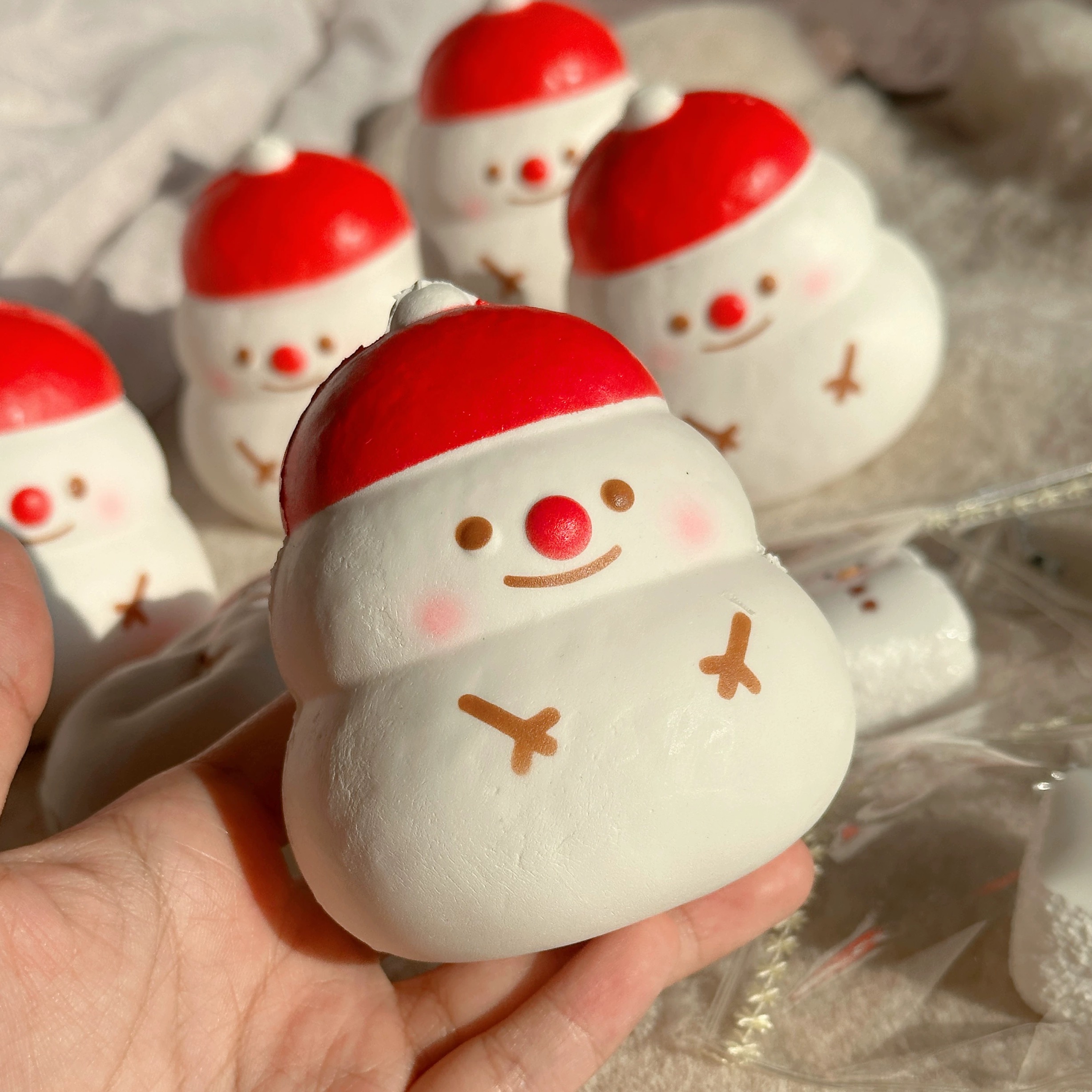圣诞雪人宝宝慢回弹捏捏乐解压玩具创意礼物潮玩squishy