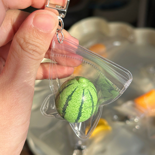 新品韩国ins风仿真水果西瓜diy挂件钥匙扣包挂可爱礼物树脂装饰