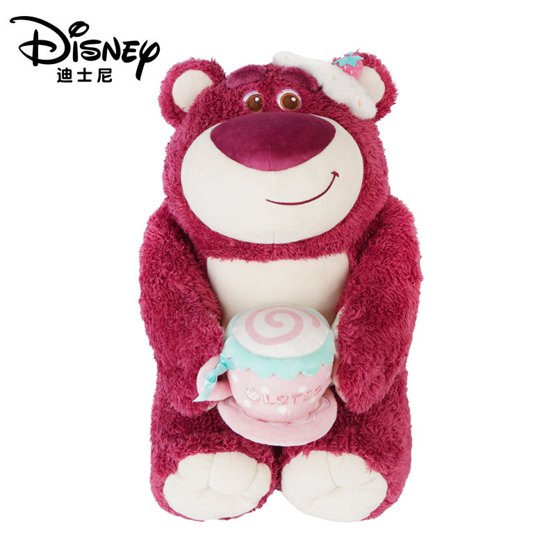 迪士尼草莓熊功能毛绒玩偶